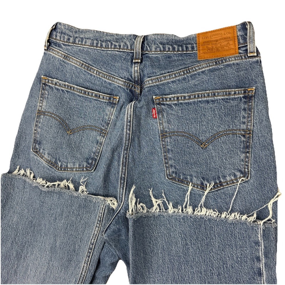 Levi's Premium 70's High Flare Big E Women's Denim Jeans Size 31x24 Cropped